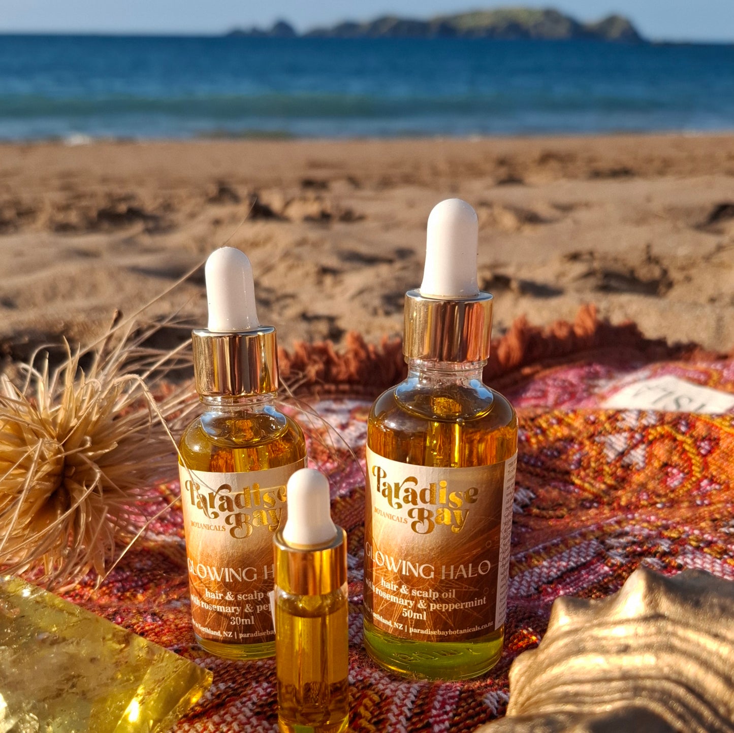 GLOWING HALO | hair & scalp oil with rosemary and peppermint