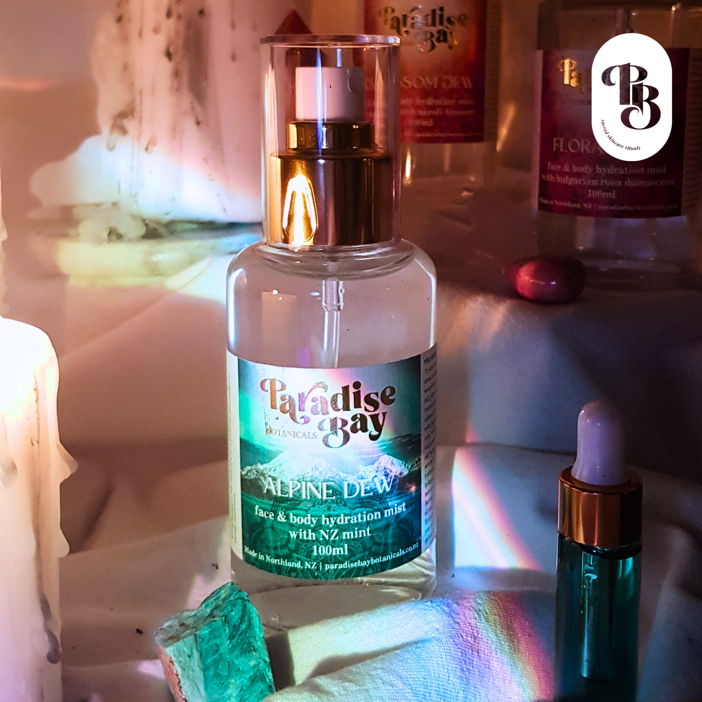 ALPINE DEW | toning face hydration mist with NZ mint