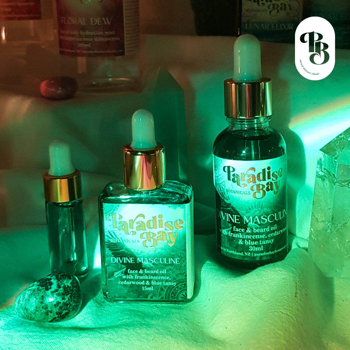 DIVINE MASCULINE |face and beard oil with frankincense, cedarwood and blue tansy