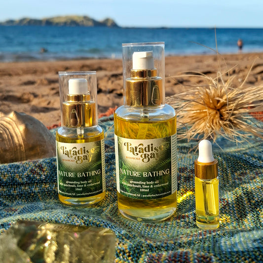 NATURE BATHING | grounding body oil with patchoulli, cedarwood and lime