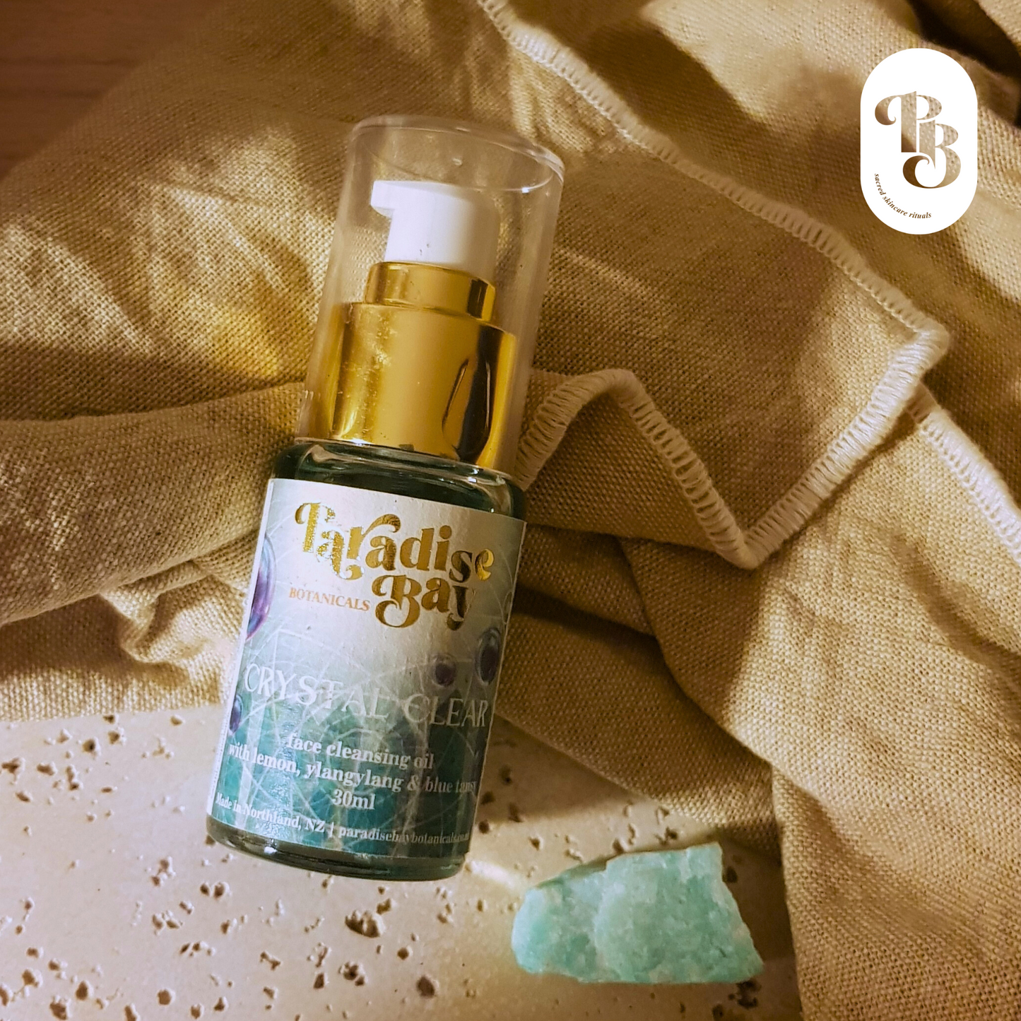 CRYSTAL CLEAR | Facial Cleansing Oil with lemon, ylangylang and blue tansy