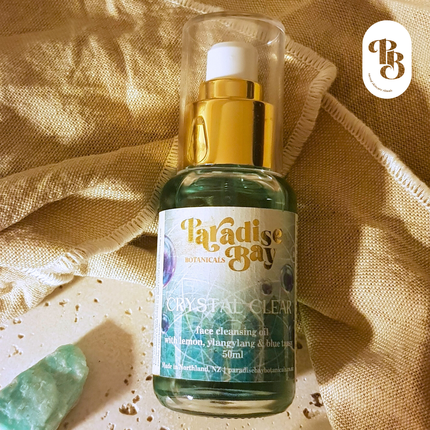 CRYSTAL CLEAR | Facial Cleansing Oil with lemon, ylangylang and blue tansy