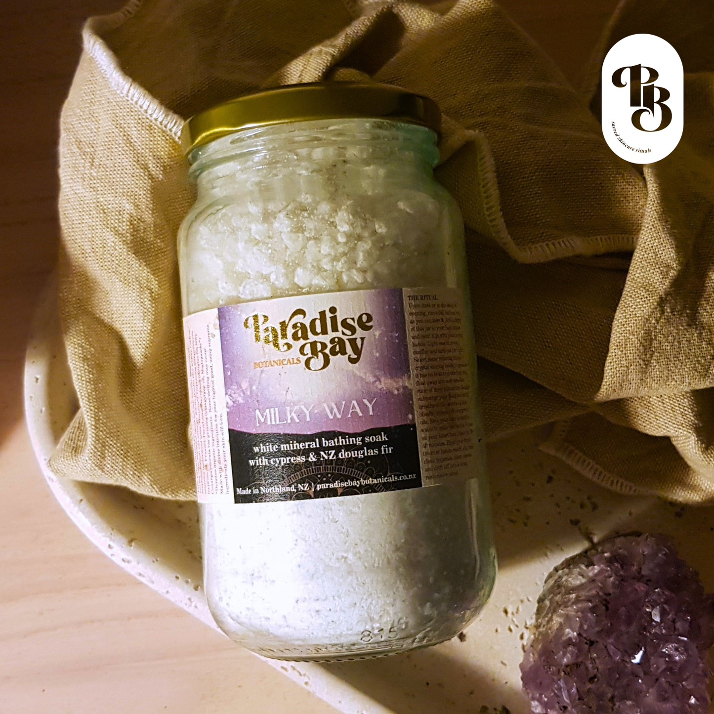 MILKY WAY | Mineral Bath Soak, with Kaolin Clay, Dead Sea Salt & Essential Oils